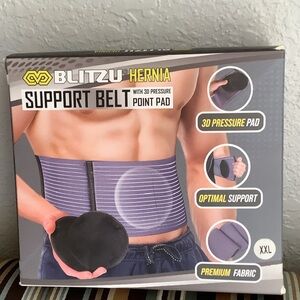 Black Support Belt with 3D Pressure Pad